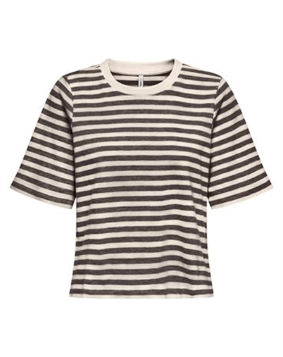 Only - ONLCarlina Life O-Neck T-shirt - Chocolate Torte/Birch